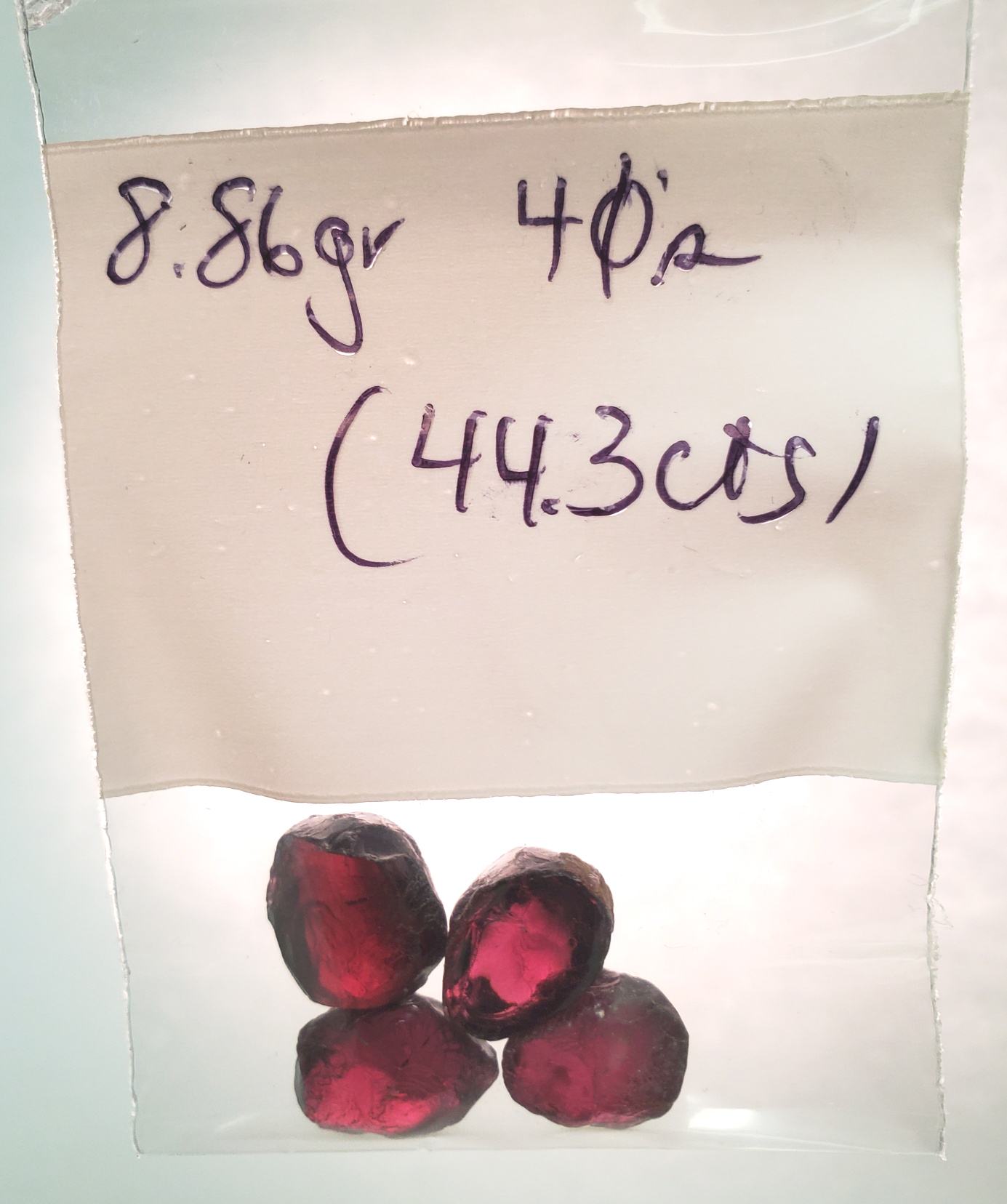 rhodolite garnet rough